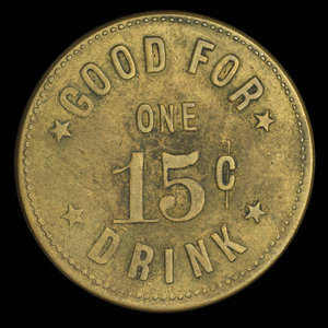 Canada, W. Cowan, 1 drink, 15 cents : 1894