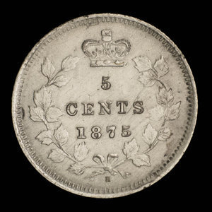 Canada, Victoria, 5 cents : 1875