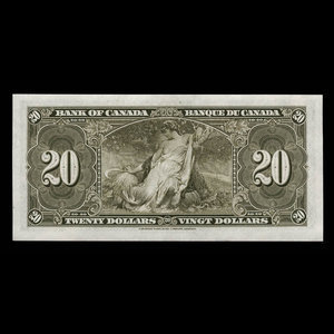 Canada, Bank of Canada, 20 dollars : January 2, 1937