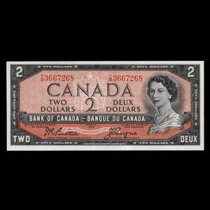 Canada, Bank of Canada, 2 dollars : 1954