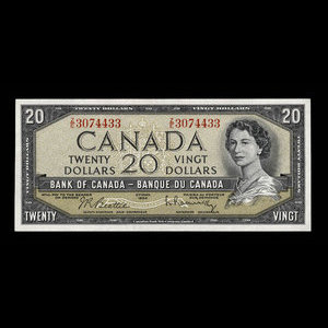 Canada, Bank of Canada, 20 dollars : 1954