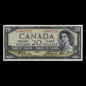 Canada, Bank of Canada, 20 dollars : 1954