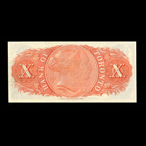 Canada, Bank of Toronto (The), 10 dollars : January 2, 1935