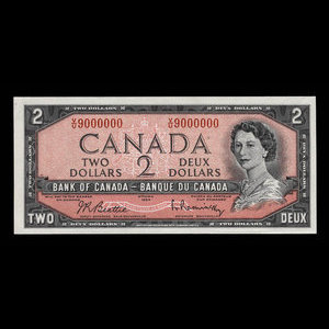 Canada, Bank of Canada, 2 dollars : 1954