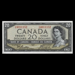 Canada, Bank of Canada, 20 dollars : 1954