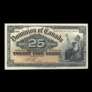 Canada, Dominion of Canada, 25 cents : January 2, 1900