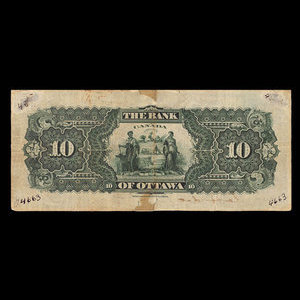 Canada, Bank of Ottawa (The), 10 dollars : January 2, 1903