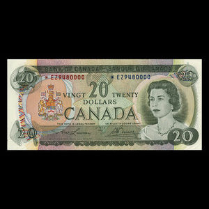 Canada, Bank of Canada, 20 dollars : 1969