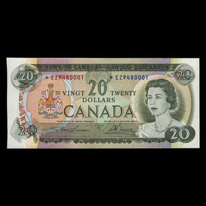 Canada, Bank of Canada, 20 dollars : 1969