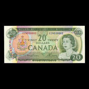 Canada, Bank of Canada, 20 dollars : 1969