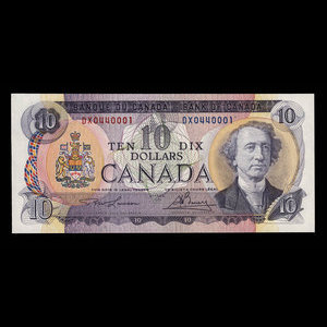 Canada, Bank of Canada, 10 dollars : 1971