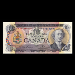 Canada, Bank of Canada, 10 dollars : 1971