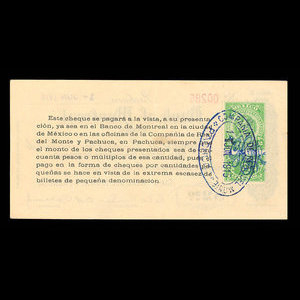 Mexico, Bank of Montreal, 2 1/2 pesos : June 1, 1915