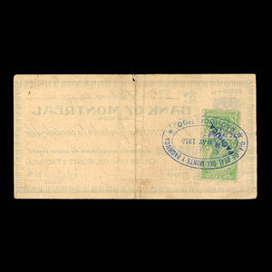 Mexico, Bank of Montreal, 5 pesos : May 28, 1915