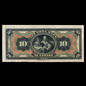 Canada, Home Bank of Canada, 10 dollars : March 1, 1917