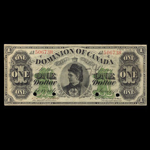 Canada, Dominion of Canada, 1 dollar : June 1, 1878