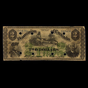 Canada, Dominion of Canada, 2 dollars : July 1, 1870