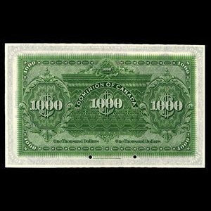 Canada, Dominion of Canada, 1,000 dollars : January 2, 1924