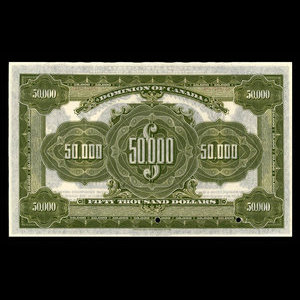 Canada, Dominion of Canada, 50,000 dollars : January 2, 1924