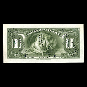 Canada, Bank of Canada, 1,000 dollars : 1935