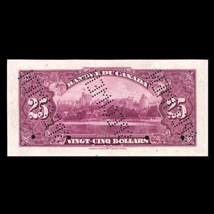 Canada, Bank of Canada, 25 dollars : May 6, 1935