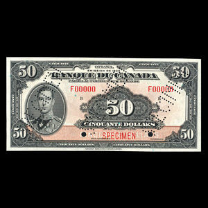 Canada, Bank of Canada, 50 dollars : 1935