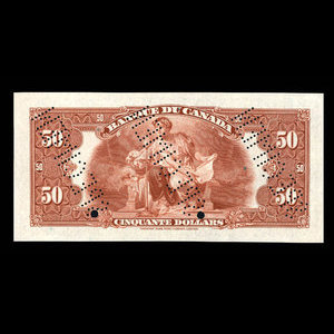 Canada, Bank of Canada, 50 dollars : 1935