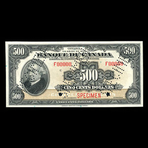 Canada, Bank of Canada, 500 dollars : 1935