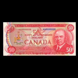 Canada, Bank of Canada, 50 dollars : 1975