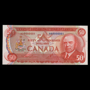 Canada, Bank of Canada, 50 dollars : 1975