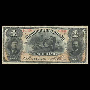 Canada, Dominion of Canada, 1 dollar : March 31, 1898