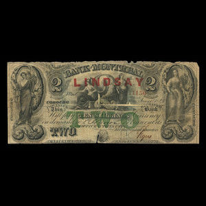 Canada, Bank of Montreal, 2 dollars : January 1, 1849