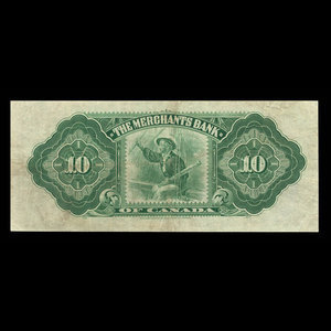 Canada, Merchants Bank of Canada (The), 10 dollars : February 1, 1906