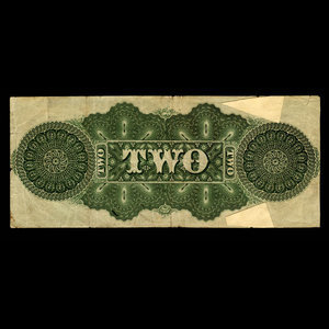 Canada, Jewett & Pitcher, 2 dollars : December 1, 1873