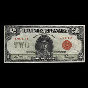 Canada, Dominion of Canada, 2 dollars : June 23, 1923