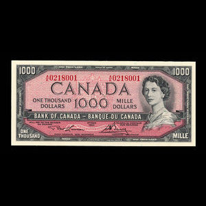 Canada, Bank of Canada, 1,000 dollars : 1954