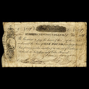 Canada, Shannan, Livingston & Co., 1 pound : October 24, 1814