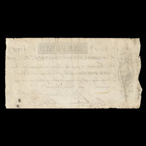 Canada, Shannan, Livingston & Co., 1 pound : October 24, 1814