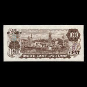 Canada, Bank of Canada, 100 dollars : 1975