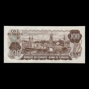 Canada, Bank of Canada, 100 dollars : 1975