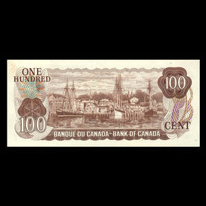 Canada, Bank of Canada, 100 dollars : 1975