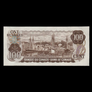 Canada, Bank of Canada, 100 dollars : 1975