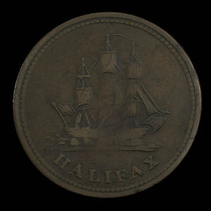 Canada, unknown, 1/2 penny : 1815