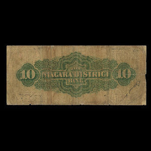 Canada, Niagara District Bank, 10 dollars : July 1, 1872