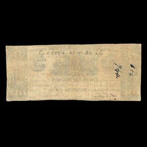 Canada, Farmer's Joint Stock Banking Co., 5 dollars : November 1, 1835