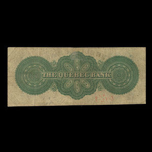 Canada, Quebec Bank, 1 dollar : January 2, 1863