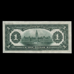 Canada, Dominion of Canada, 1 dollar : March 17, 1917