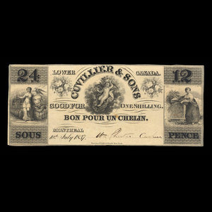 Canada, Cuvillier & Sons, 12 pence : July 10, 1837