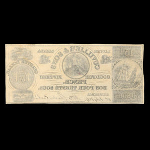 Canada, Cuvillier & Sons, 15 pence : July 10, 1837