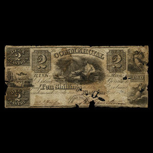 Canada, Commercial Bank of the Midland District, 2 dollars : March 1, 1836